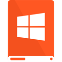 White, windows, Do, drive OrangeRed icon