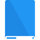 Blue, White, drive Icon