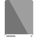 grey, White, drive Icon