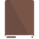White, drive, Brown DimGray icon