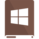 Brown, drive, windows, White DimGray icon