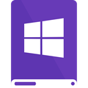 White, Dp, drive, windows SlateBlue icon