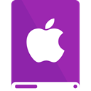 drive, purple, White, Apple DarkOrchid icon