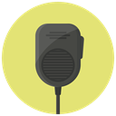 Communication, Device, police radio, walkie talkie, walkie, radio, talkie Khaki icon