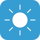 sun, weather, Sunny, Clear SteelBlue icon