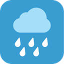 rainy, weather, Rain SteelBlue icon