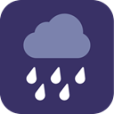 weather, Rain, rainy DarkSlateGray icon