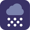 Snow, weather, snowing DarkSlateGray icon