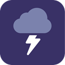 weather, Storm, thunder DarkSlateGray icon