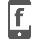 Social, Mobile, Device, Chat, Facebook DimGray icon