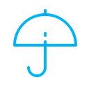 Umbrella, Rain, dry, protections, Safe, shellter Black icon