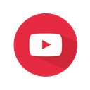 youtube, player, movie, video, platform, technology, media Crimson icon