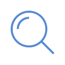 In, glass, Find, search, look, zoom, magnifying Icon