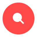 Magnifier, look, Up, magnifying, search, view, zoom Tomato icon