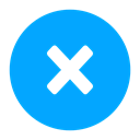 dismiss, delete, Close, Exit, Bin, Garbage, out DeepSkyBlue icon