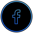 App, program, social media, network, Facebook Black icon