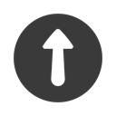 upload, Up, Arrow, Direction, Move, increase DarkSlateGray icon