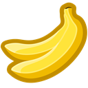 Dessert, sweet, tropical, Bananas, food Black icon
