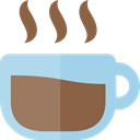 cup, drink, tea, glass, mug, Coffee LightBlue icon