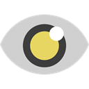 Eye, search, Magnifier, look, view, zoom LightGray icon