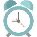 date, hour, stopwatch, day, Alarm, time, Clock MediumAquamarine icon