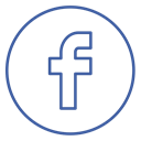 Facebook, neon, Chat, line, share, Circles, Social Black icon
