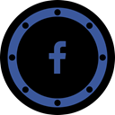 Circle, media, Page, network, internet, fb, btn Black icon