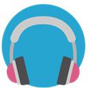 music, Headphones, listen, Earphone, earpod, sound LightSeaGreen icon