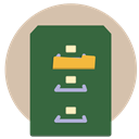 office, papers, Folder, filing, storage, documents DarkSlateGray icon