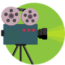 film, vintage, shoot, movie, Camera YellowGreen icon