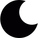 Moon Phase, Moon Phases, Crescent Moon, nature, Moon, Crescent Black icon