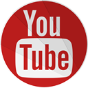 Social, youtube, tube, modern, you, Google video, modern media Firebrick icon