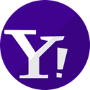 network, mail, Chat, media, Social, Messenger, yahoo Indigo icon