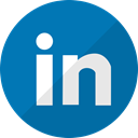 In, linked, Social, media, Linkedin DarkCyan icon