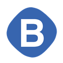 Grid, Bootstrap, Logo, html, Css SteelBlue icon