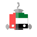 Ae, bot, telegram, robot, uae, united arab emirates, flag Black icon