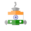 In, flag, bot, robot, telegram, India Black icon