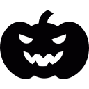 Tradition, spooky, Nocturnal, Celebration, vegetable, scary, shapes Black icon