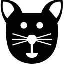 smile, Animal, Front, portrait, Face, happy, Animals Black icon