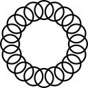 Circles, Circular, Circle, shapes Black icon