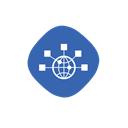 internet, iot, web, Connection, internet of things, network, globe SteelBlue icon