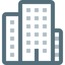 Construction, Estate, Building, city, Architecture, Apartment, hotel DimGray icon