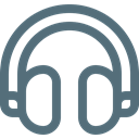 listen, earphones, Headset, Headphones, Earphone, Headphone DimGray icon