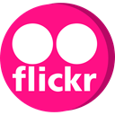 flickr, Connection, web, media, network, Social DeepPink icon