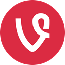 Vine, online, media, Social Crimson icon