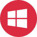 windows, media, online, Social Crimson icon