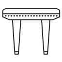 Small, furniture, Chair, interior Black icon