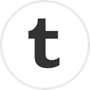 Social, media, online, Tumblr DarkSlateGray icon
