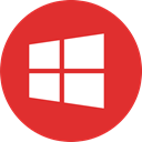 windows, Social, online, media Crimson icon