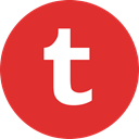 Tumblr, Social, media, online Crimson icon